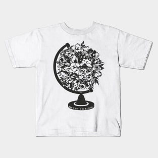 Floral Globe Kids T-Shirt